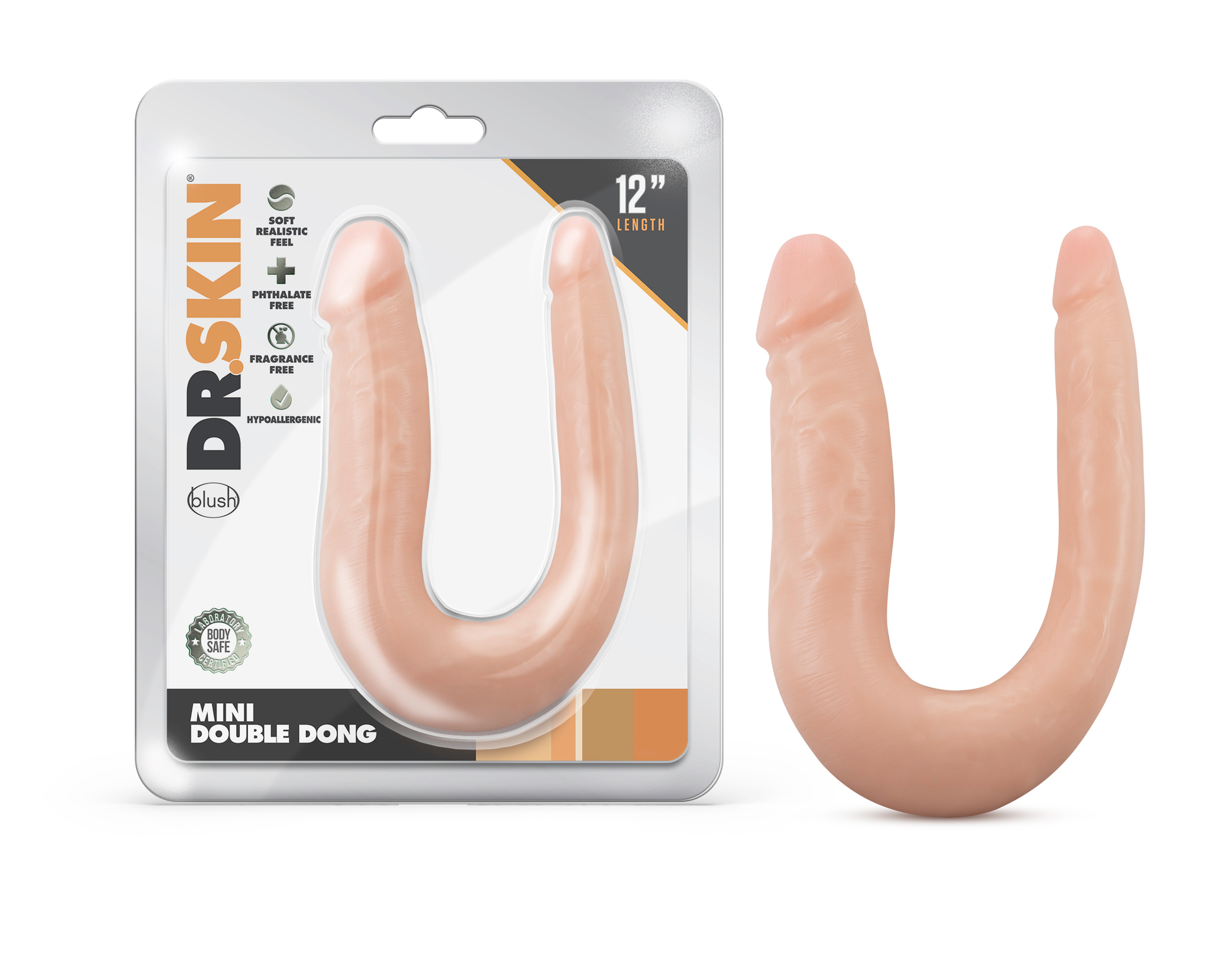 Dr. Skin Mini Double Dong - Vanillla - Not Very Vanilla