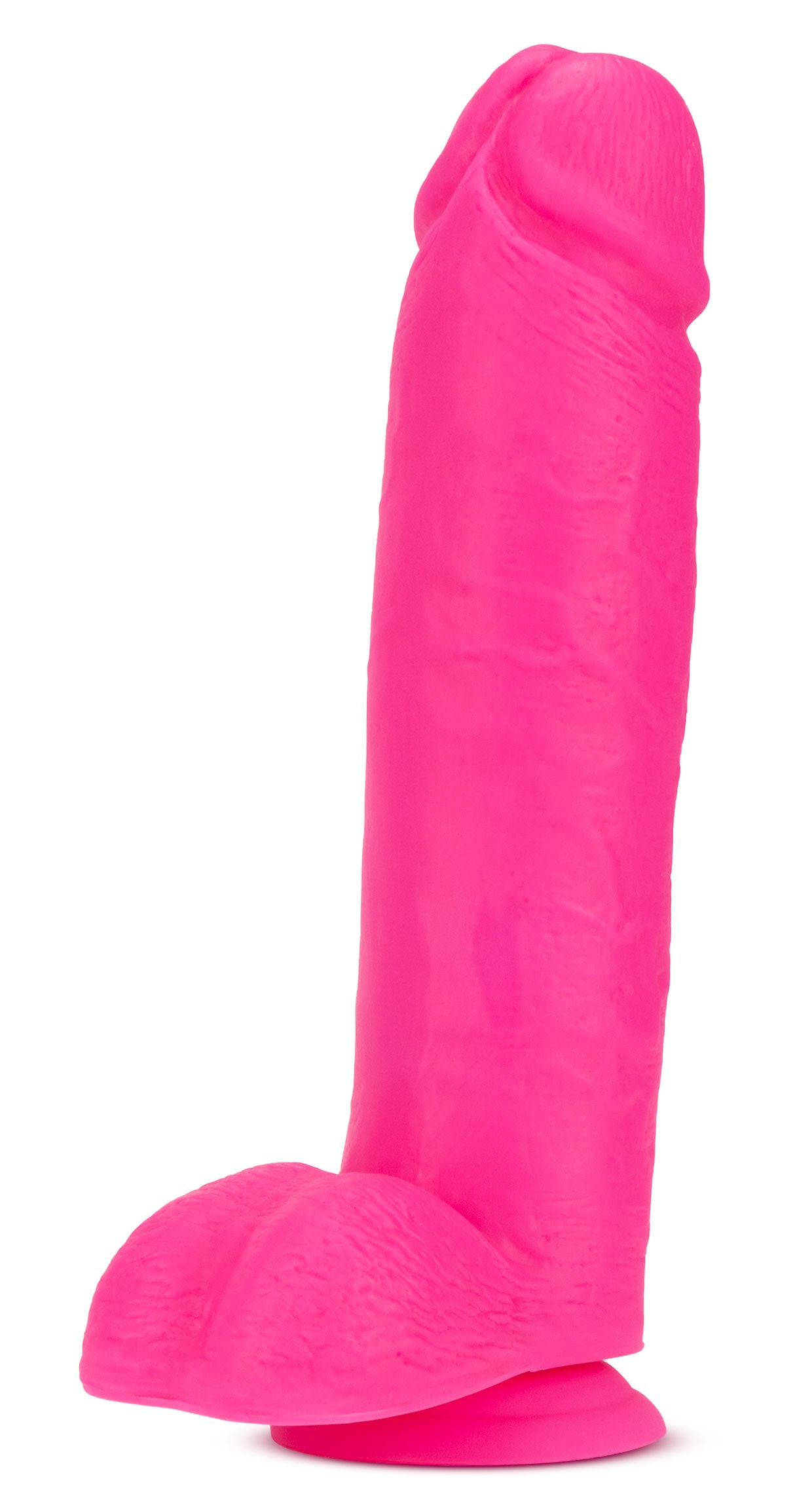 Neo - 10 Inch Dual Density Dildo - Neon Pink - Not Very Vanilla