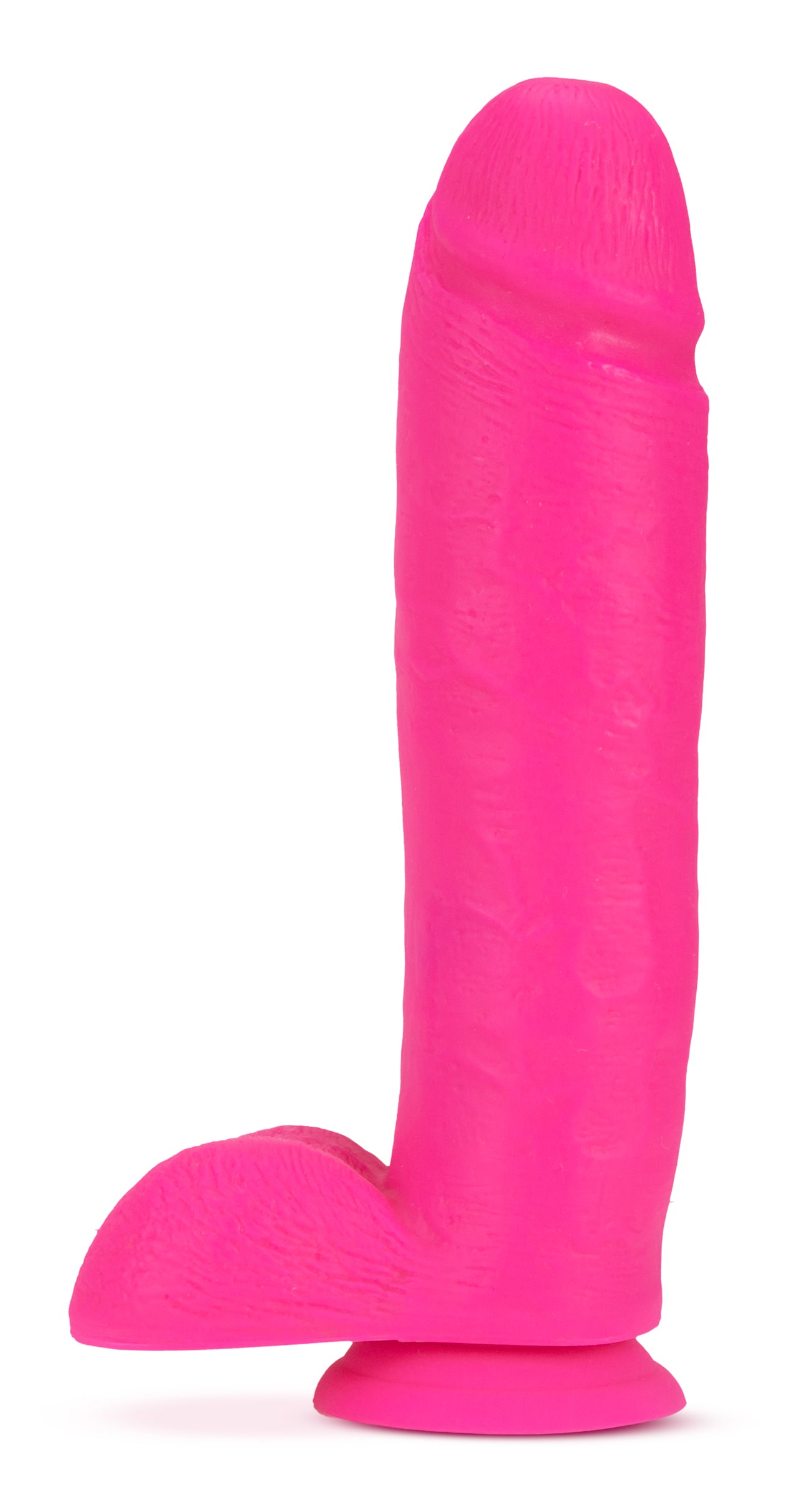 Neo - 10 Inch Dual Density Dildo - Neon Pink - Not Very Vanilla