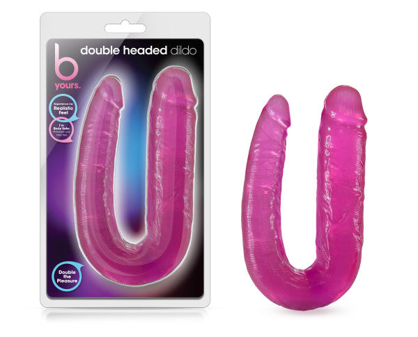 B Yours - Double Headed Dildo - Pink - Not Very Vanilla