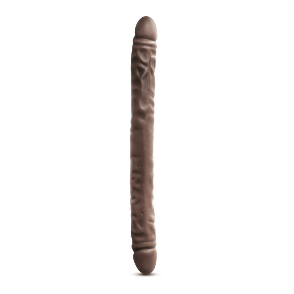 Dr. Skin - 18 Inch Double Dildo - Chocolate - Not Very Vanilla