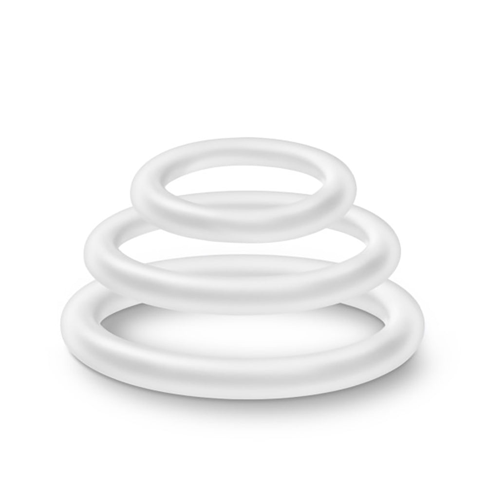 Performance - Vs4 Pure Premium Silicone Cockring Set - White - Not Very Vanilla