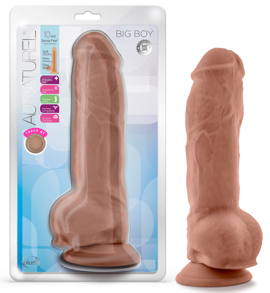 Au Naturel - Big Boy - 10 Inch Dildo - Mocha - Not Very Vanilla