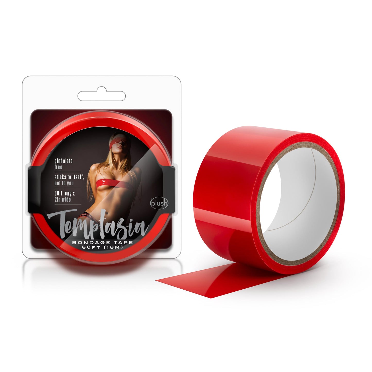 Temptasia - Bondage Tape - 60 Feet - Red - Not Very Vanilla