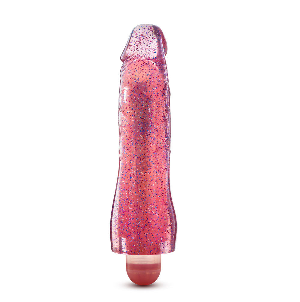 Glow Dicks - Molly Glitter Vibrator - Pink - Not Very Vanilla