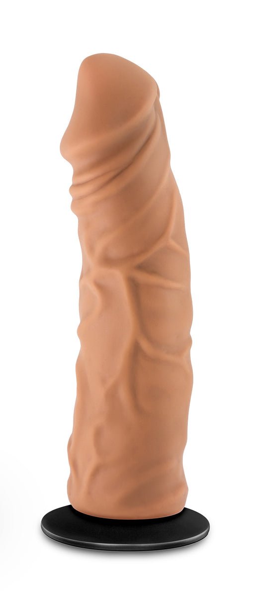 Lock on - Argonite - 8 Inch Dildo With Suction Cup Adapter - Mocha - Not Very Vanilla