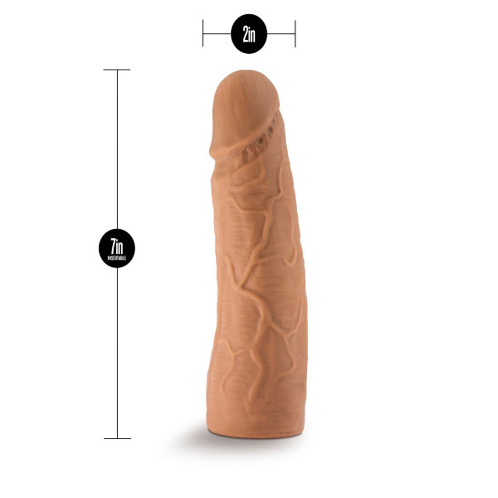 Lock on - 7 Inch Realistic Lock on Dildo - Mocha - Not Very Vanilla