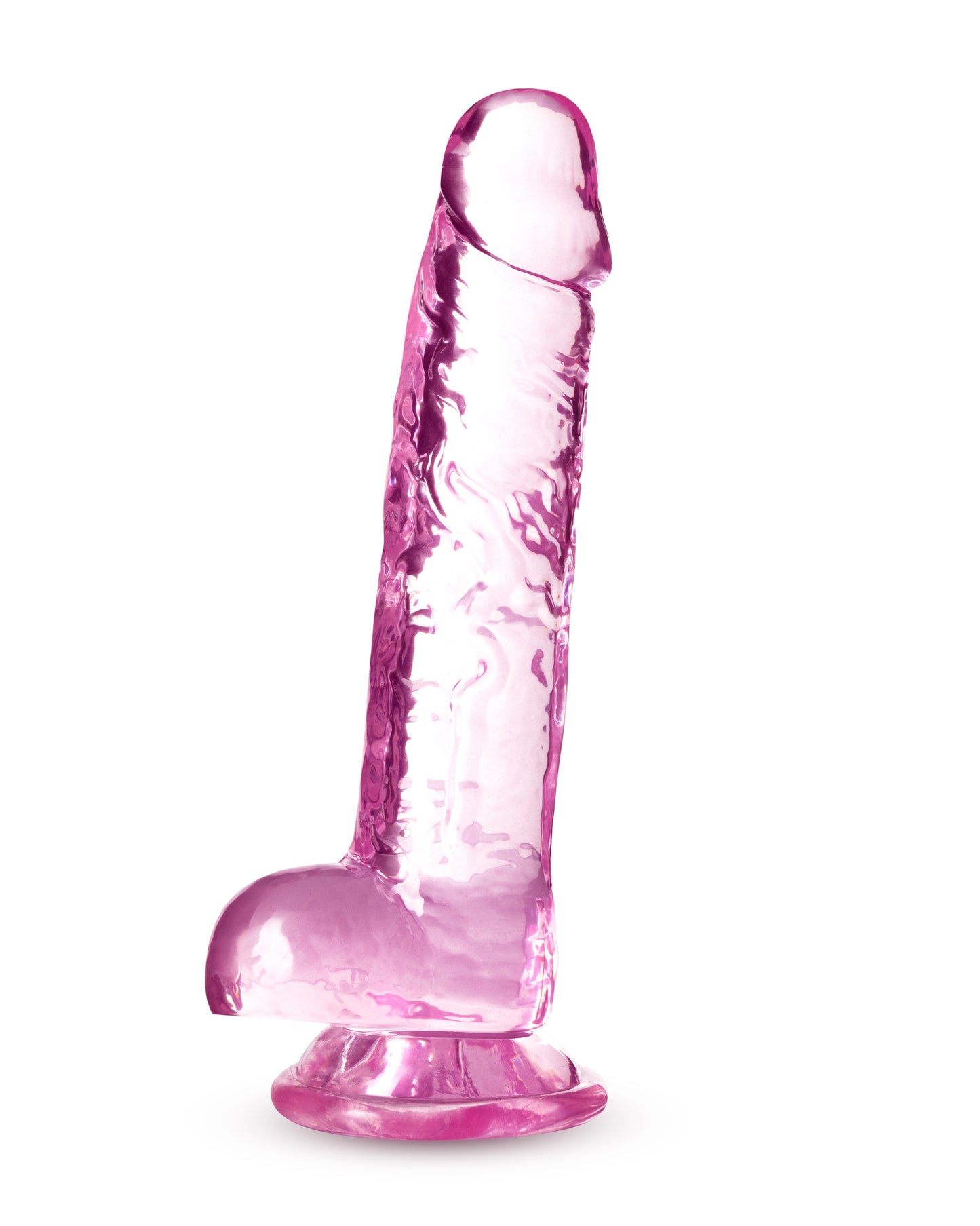 Naturally Yours - 7 Inch Crystalline Dildo - Rose - Not Very Vanilla