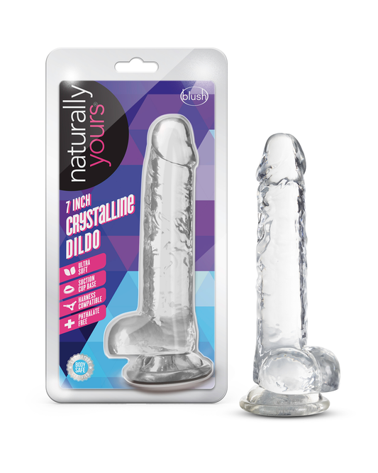 Naturally Yours - 7 Inch Crystalline Dildo - Diamond - Not Very Vanilla