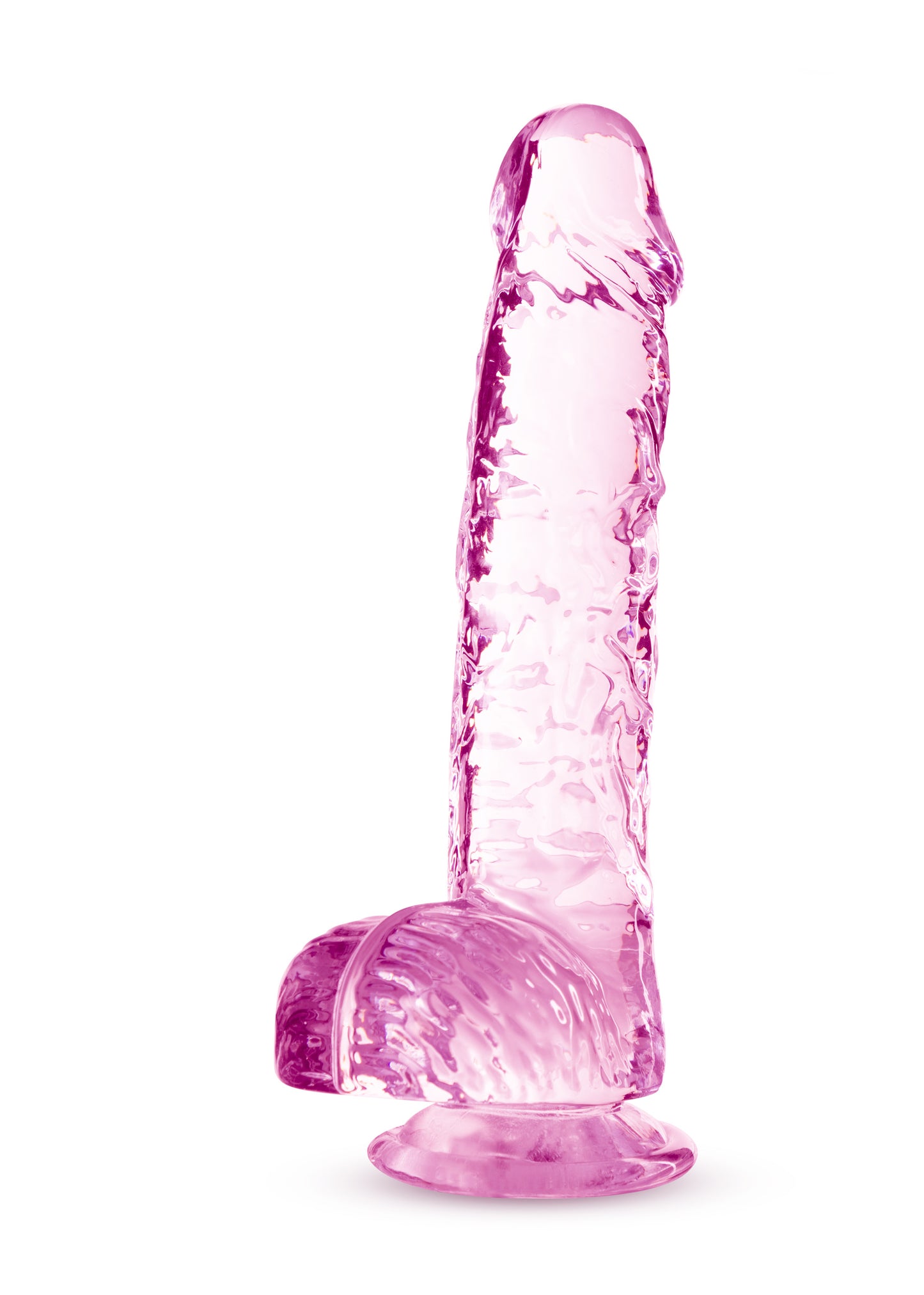 Naturally Yours - 6 Inch Crystalline Dildo - Rose - Not Very Vanilla