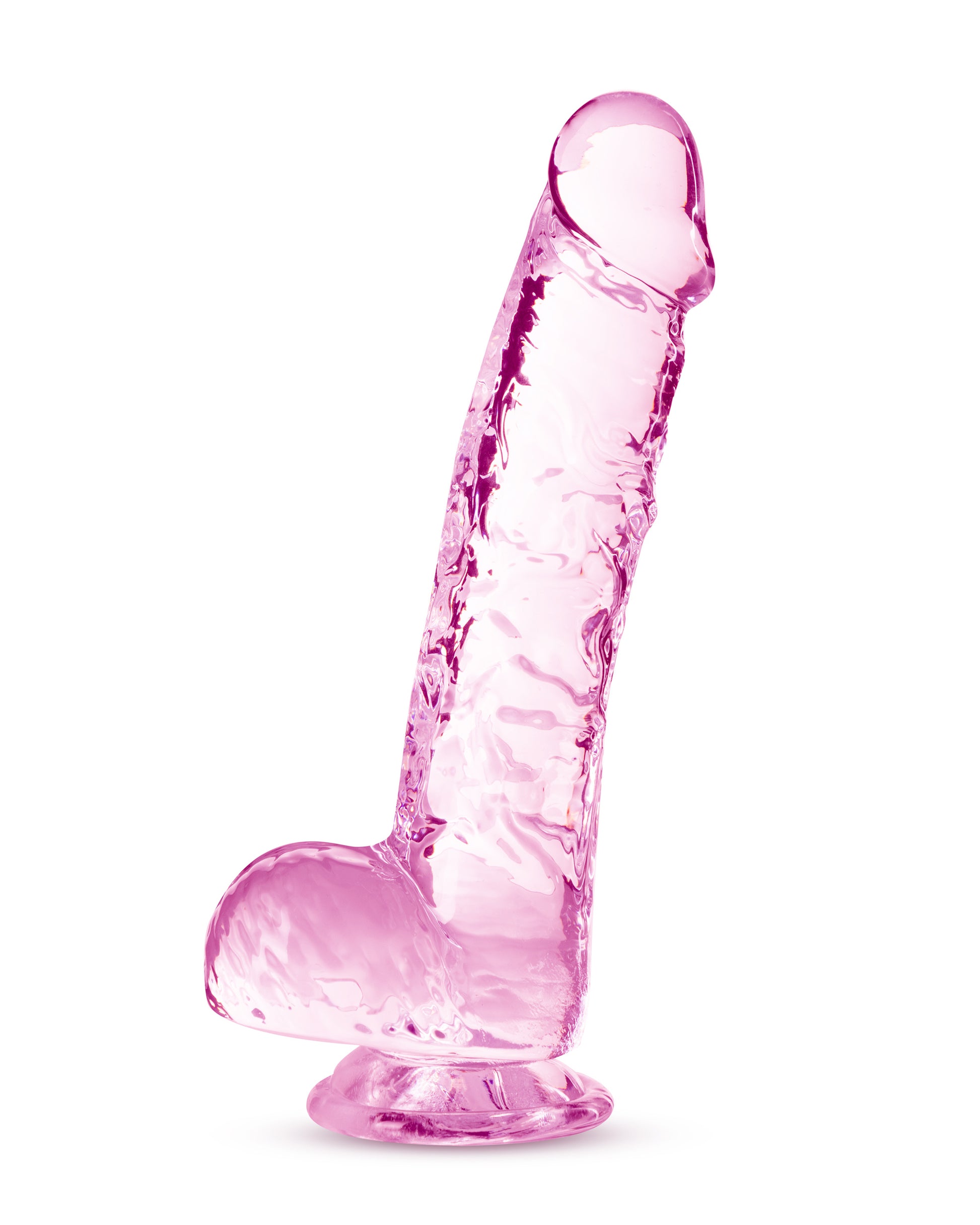 Naturally Yours - 6 Inch Crystalline Dildo - Rose - Not Very Vanilla