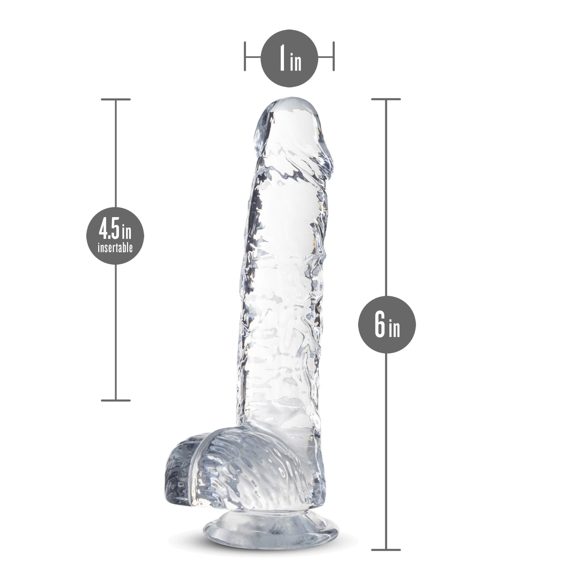 Naturally Yours - 6 Inch Crystalline Dildo - Diamond - Not Very Vanilla