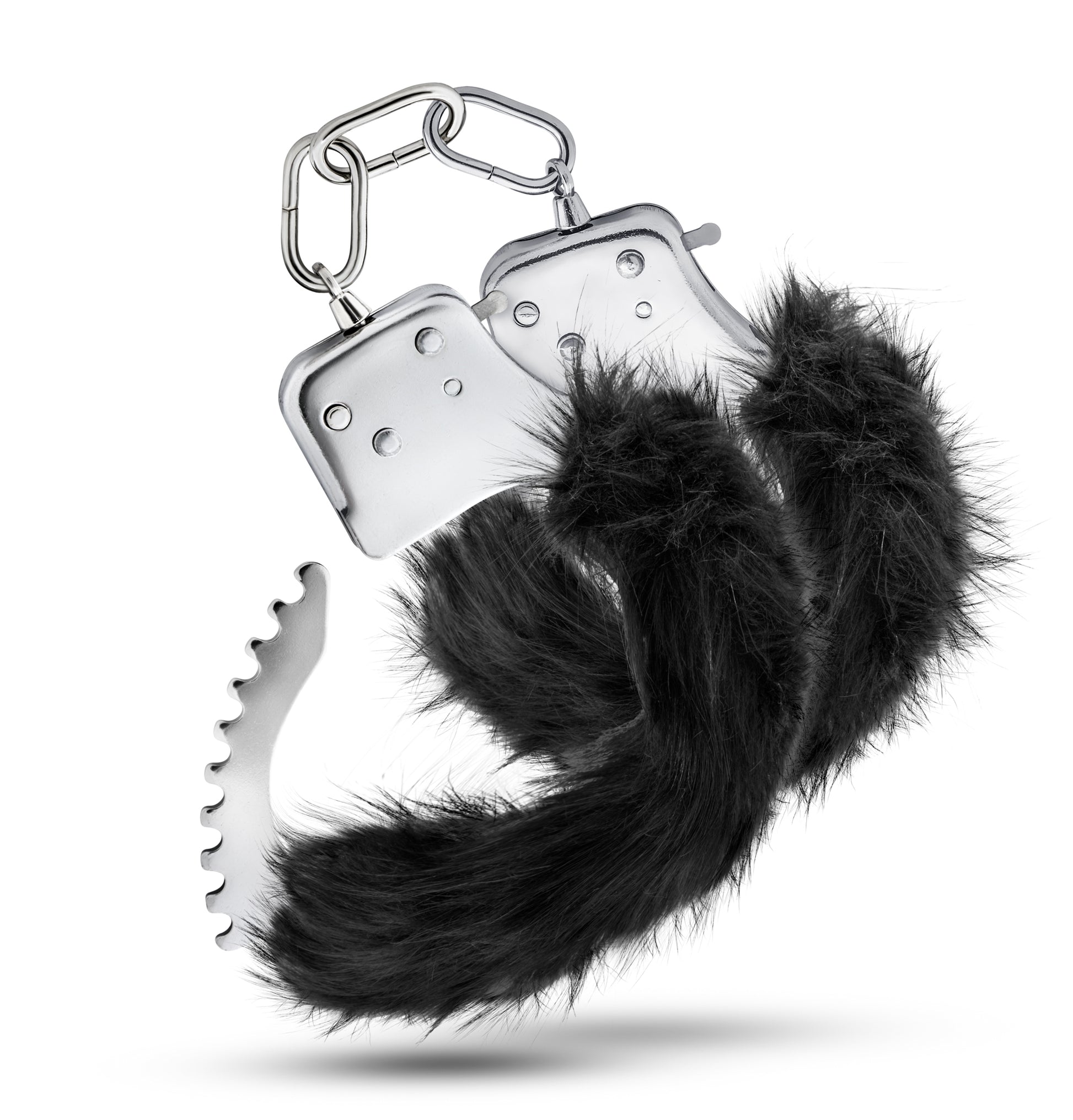 Temptasia - Plush Fur Cuffs - Black - Not Very Vanilla