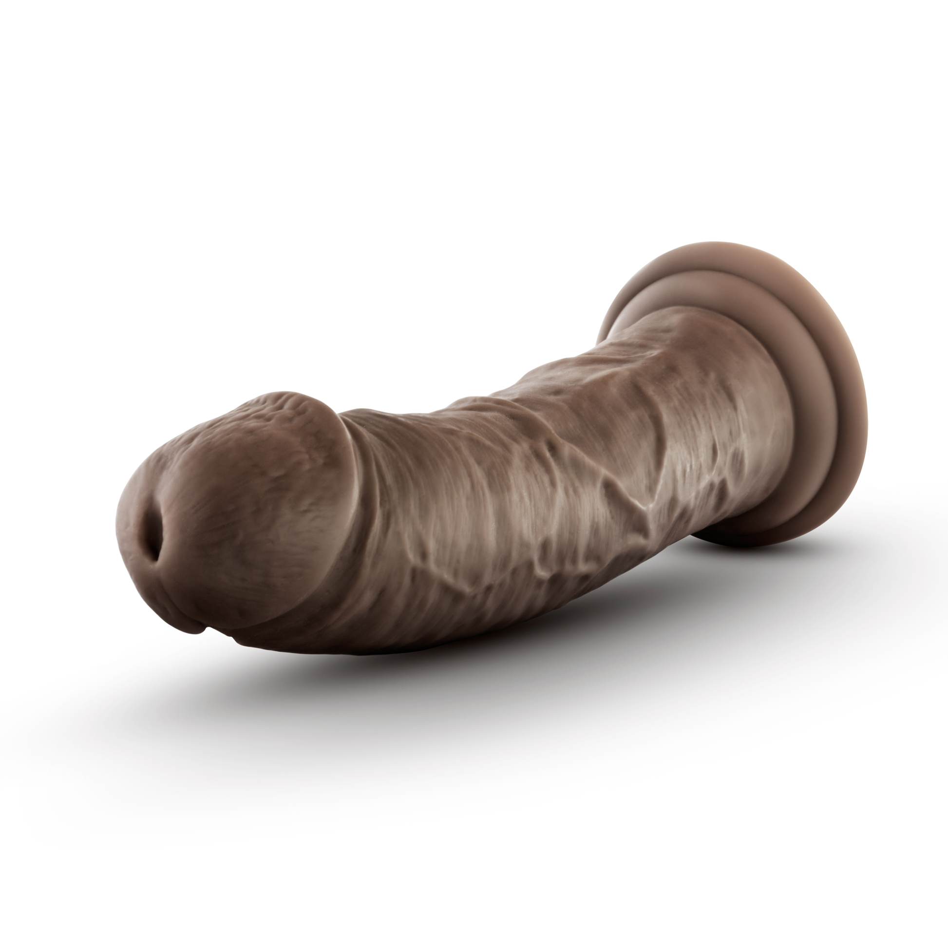 Dr. Skin Glide 8 Inch Self Lubricating Dildo - - Chocolate - Not Very Vanilla