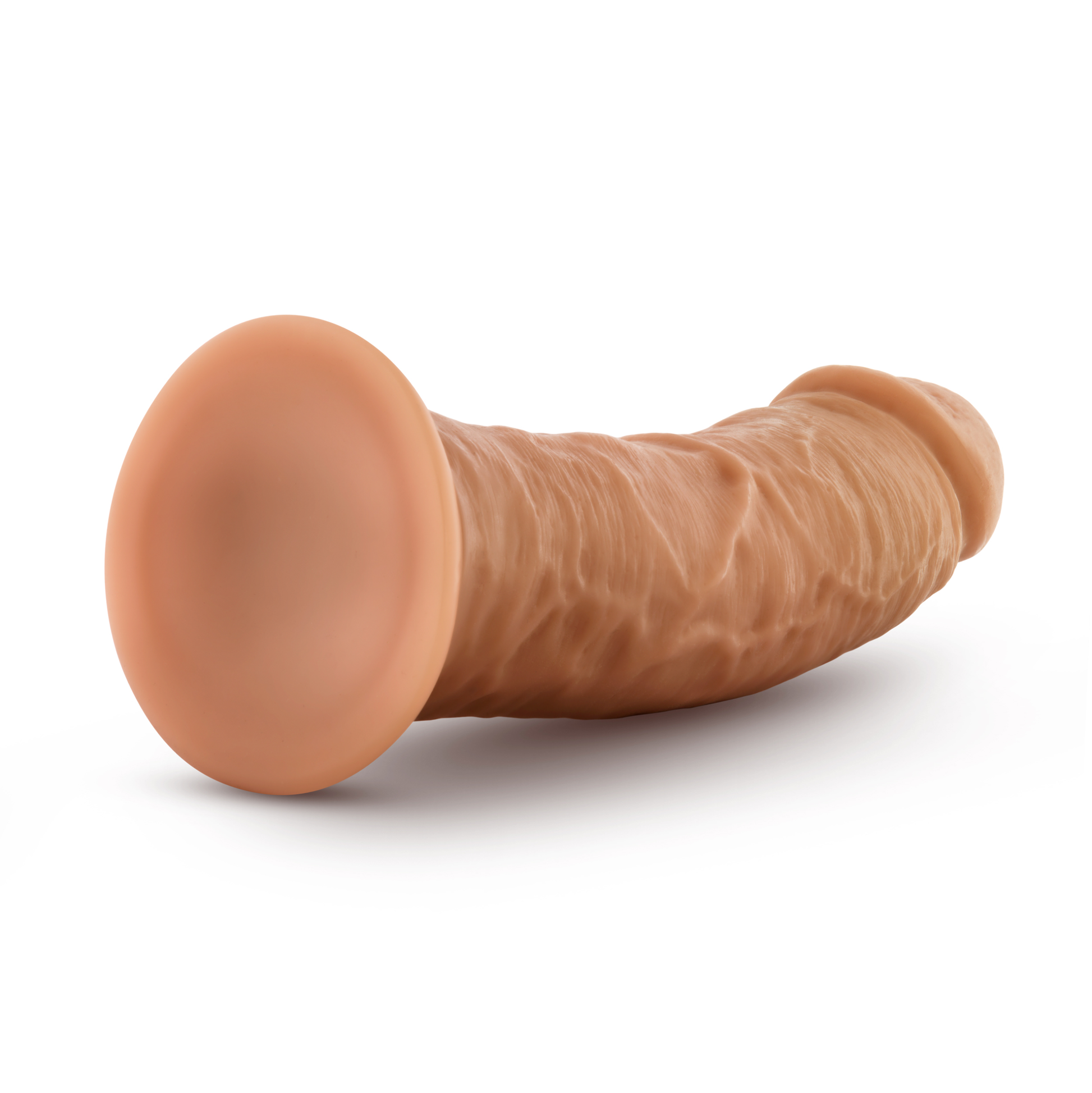 Dr. Skin Glide 8 Inch Self Lubricating Dildo - - Mocha - Not Very Vanilla