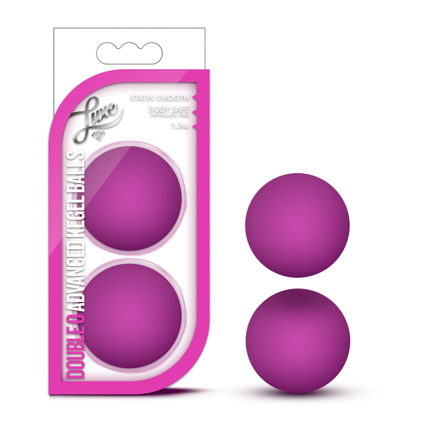 Luxe Double O Advanced Kegel Balls - Pink - Not Very Vanilla