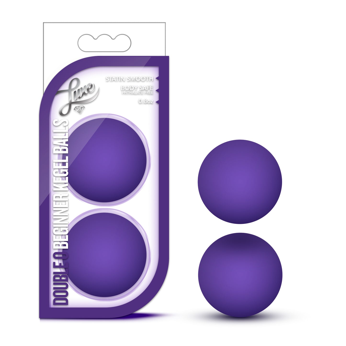 Luxe Double O Beginner Kegel Balls - Purple - Not Very Vanilla