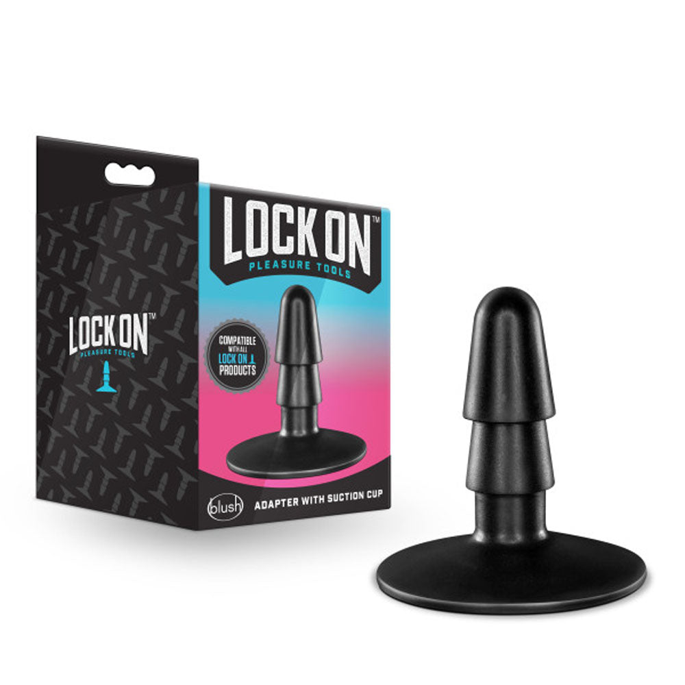 Lock on - Adapter With Suction Cup - Black - Not Very Vanilla