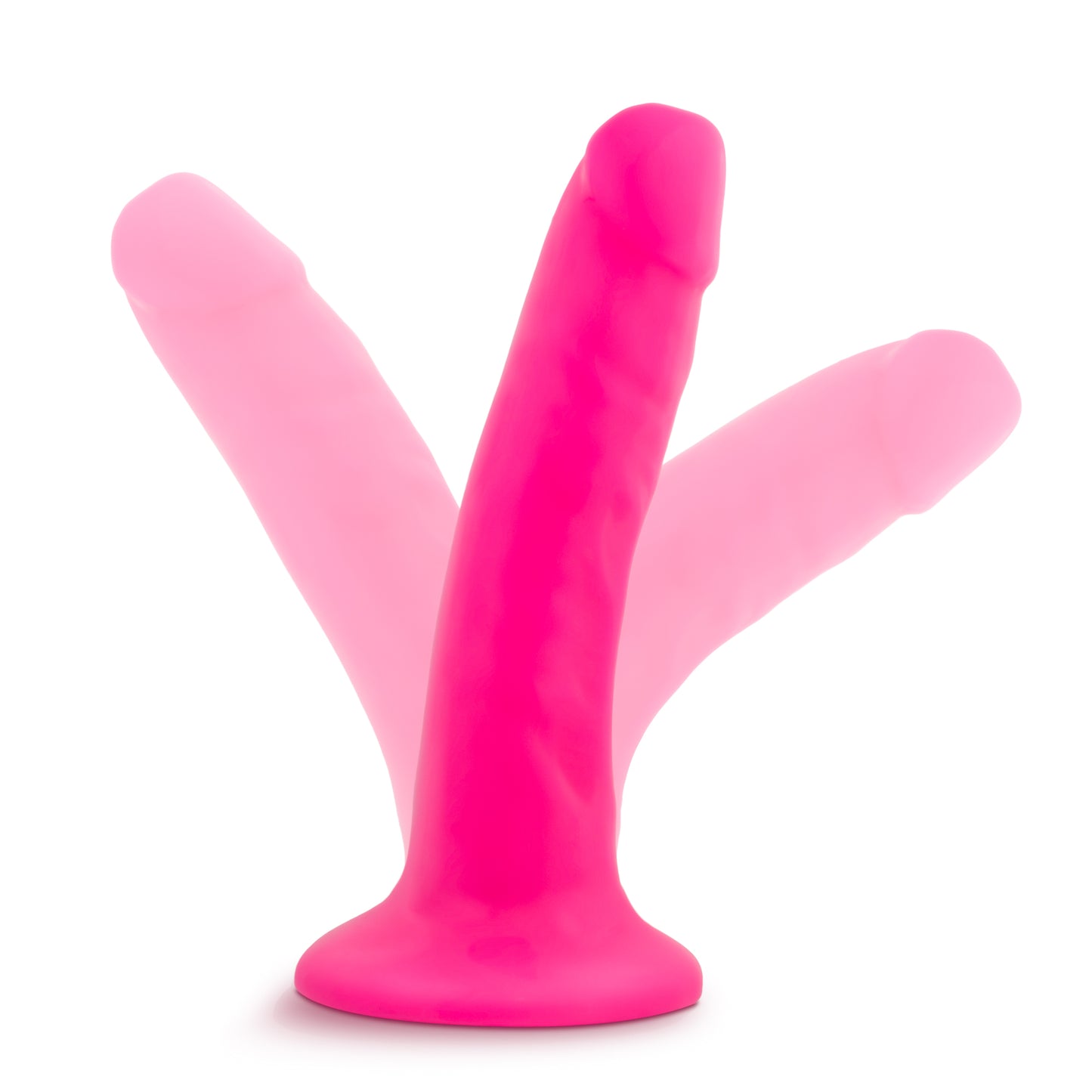 Neo - 5.5 Inch Dual Density Cock - Neon Pink - Not Very Vanilla