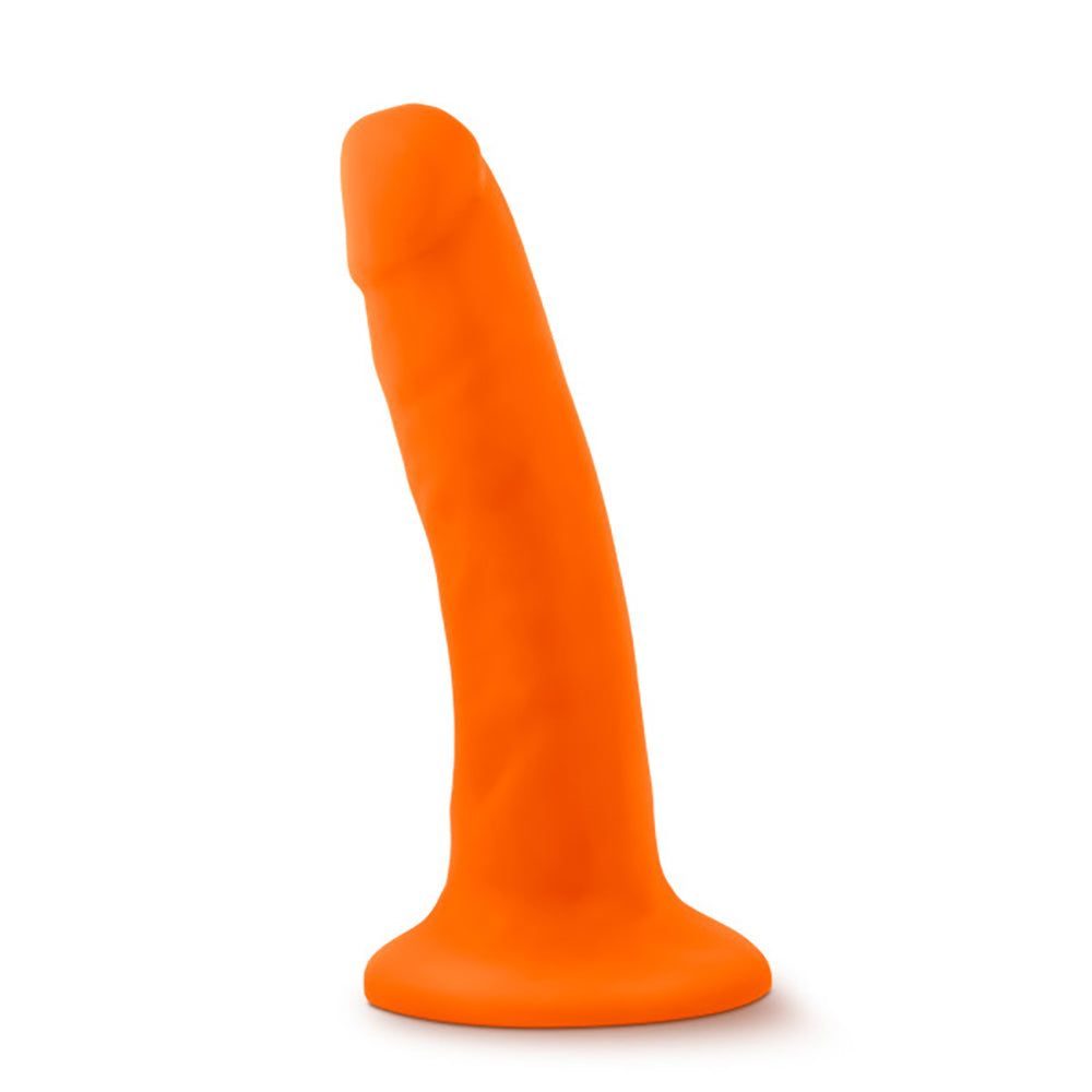 Neo - 5.5 Inch Dual Density Cock - Neon Orange - Not Very Vanilla