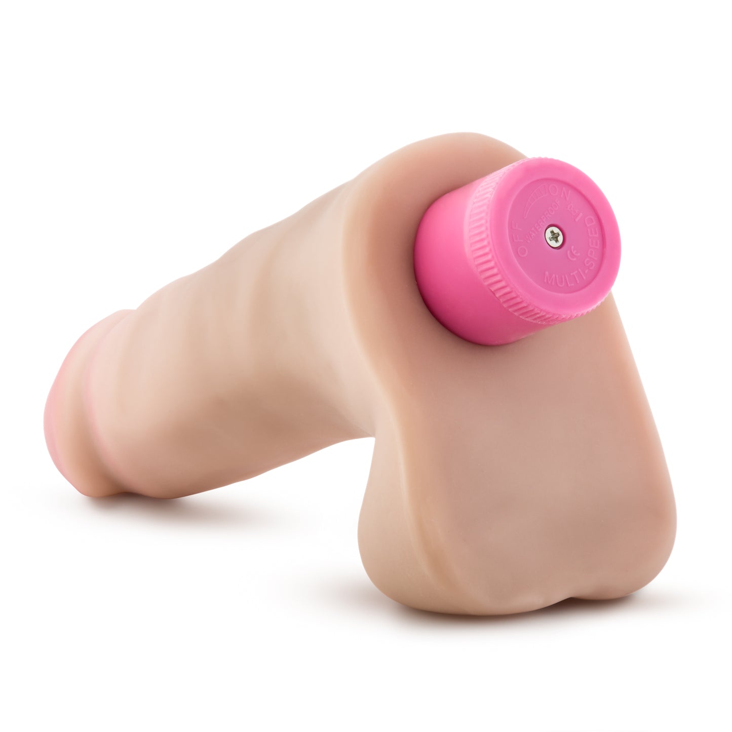 X5 Plus - 7 Inch Vibrating Cock - Beige - Not Very Vanilla