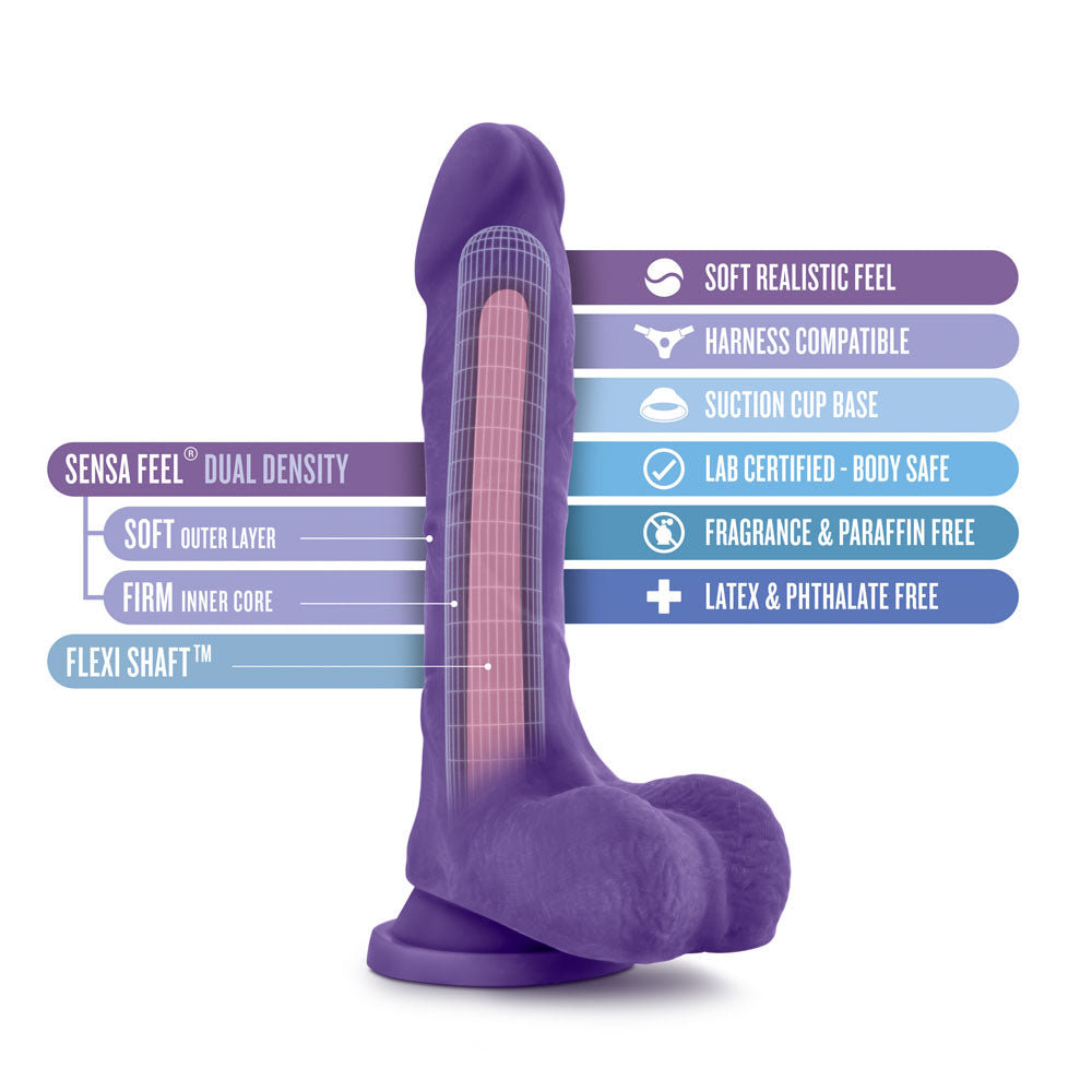 Au Natural - Bold - Thrill - 8.5 Inch Dildo - Purple – Not Very Vanilla