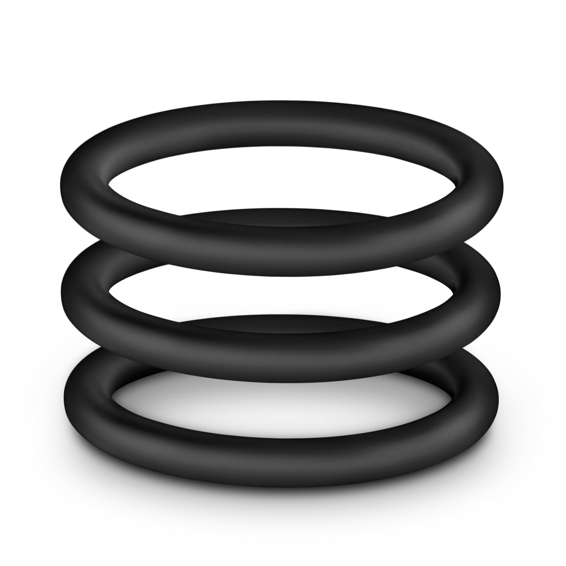 Performance - Vs3 Pure Premium Silicone Cockrings - Large - Black - Not Very Vanilla