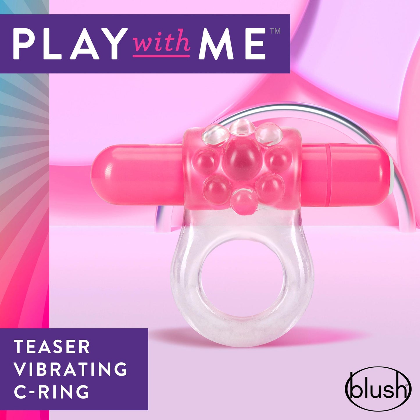 Play With Me Teaser Vibrating C-Ring Pink - Not Very Vanilla