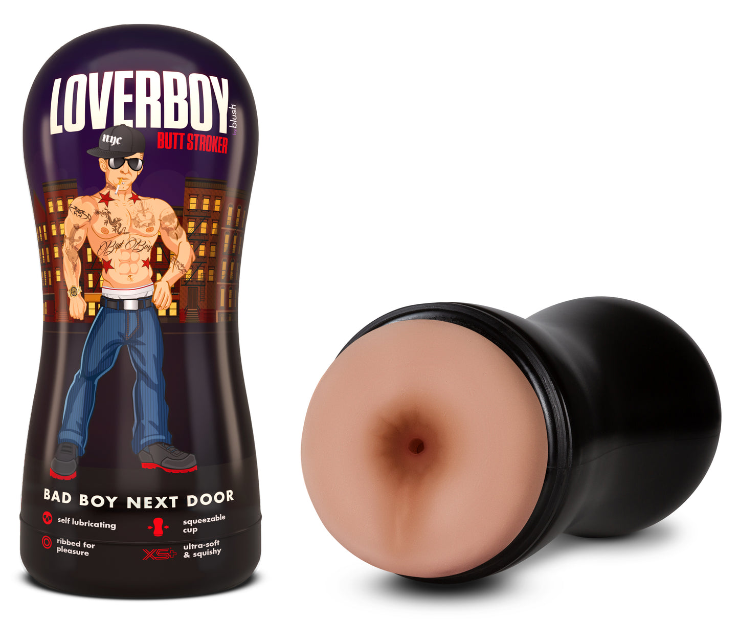 Loverboy - Bad Boy Next Door - Self Lubricating Stroker - Beige - Not Very Vanilla