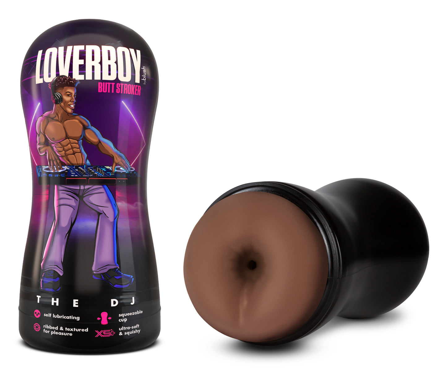 Loverboy - the Dj - Self Lubricating Stroker - Brown - Not Very Vanilla