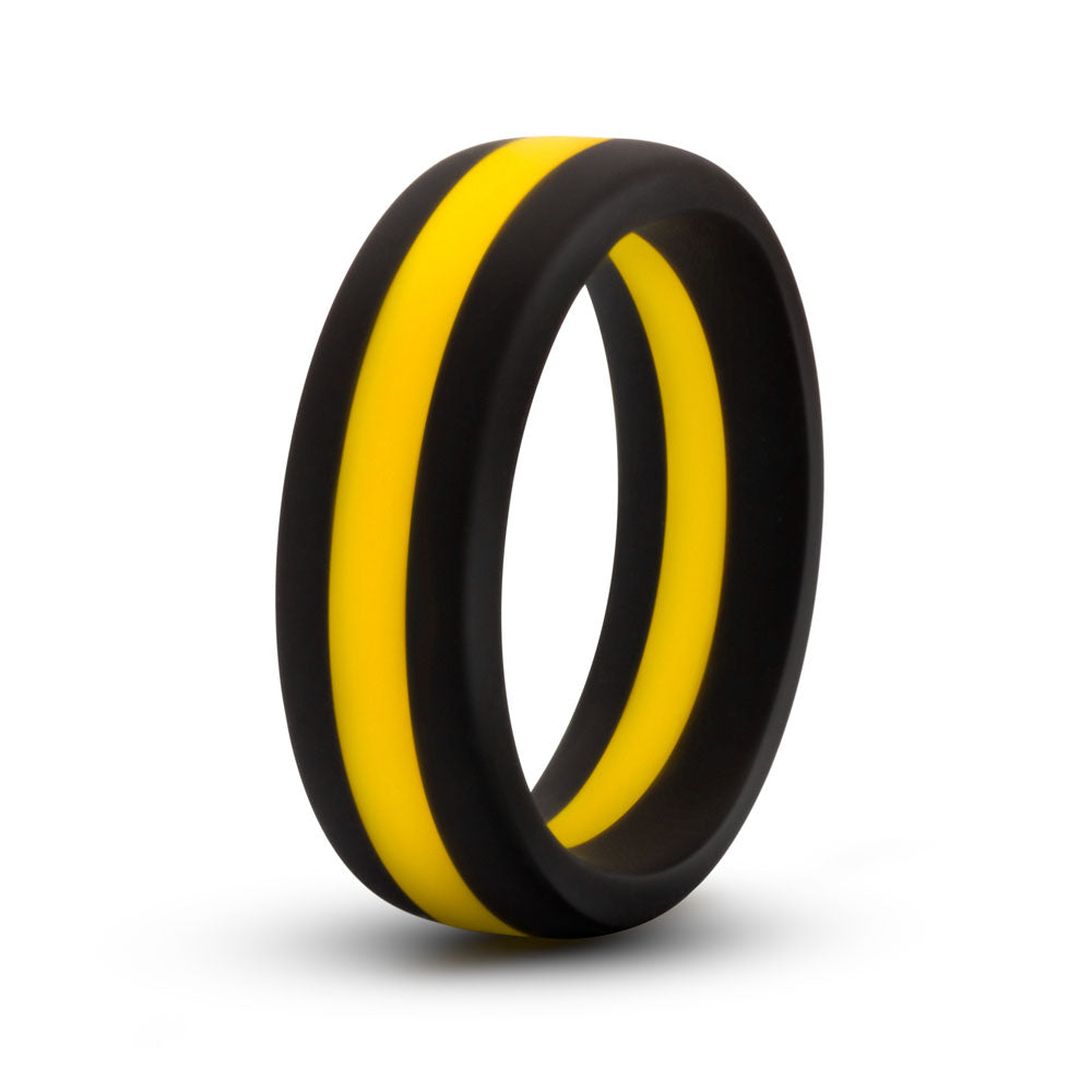 Performance - Silicone Go Pro Cock Ring - Black/gold/black - Not Very Vanilla