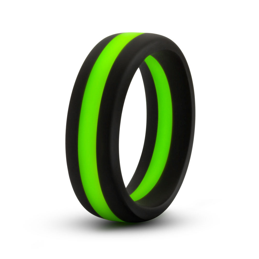 Performance - Silicone Go Pro Cock Ring - Black/green/black - Not Very Vanilla