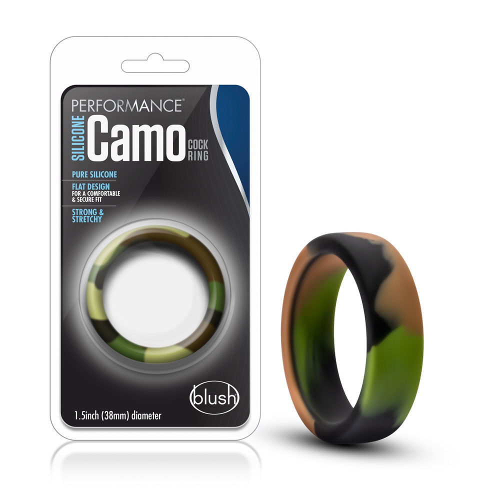 Performance - Silicone Camo Cock Ring - Green Camoflauge - Not Very Vanilla