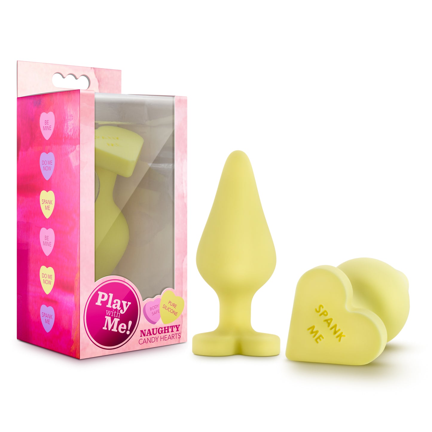 Naughty Candy Heart - Spank Me - Yellow - Not Very Vanilla