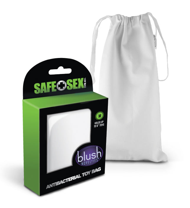 Safe Sex - Antibacterial Toy Bag - Medium - 24 Piece Counter Display - Not Very Vanilla