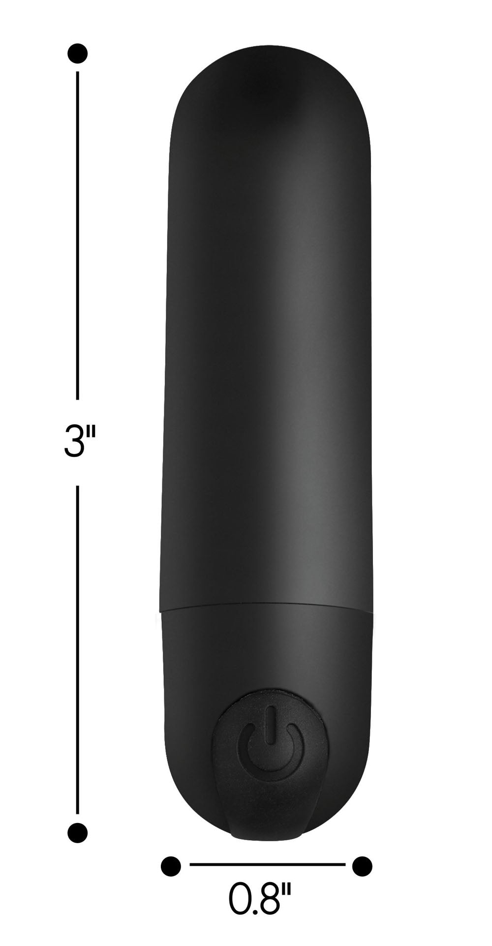 Bang Vibrating Bullet With Remote Control - Black - Not Very Vanilla