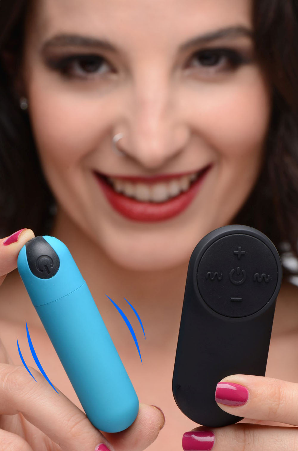 Bang Vibrating Bullet With Remote Control - Blue - Not Very Vanilla