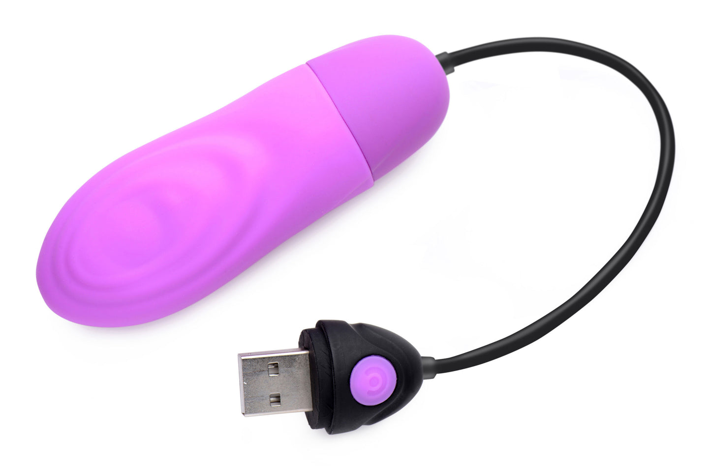 7x Pulsing Rechargeable Silicone Bullet- Purple - Not Very Vanilla