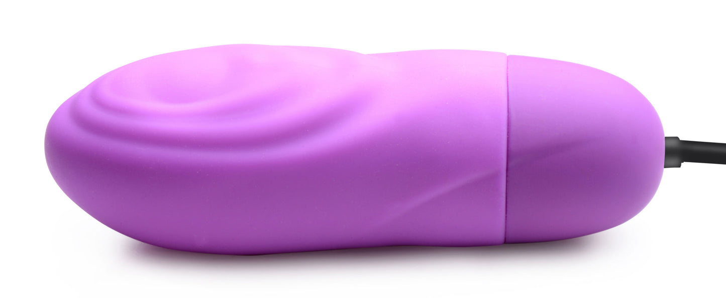 7x Pulsing Rechargeable Silicone Bullet- Purple - Not Very Vanilla