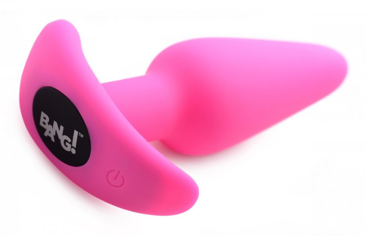 21x Silicone Butt Plug With Remote - Pink - Not Very Vanilla