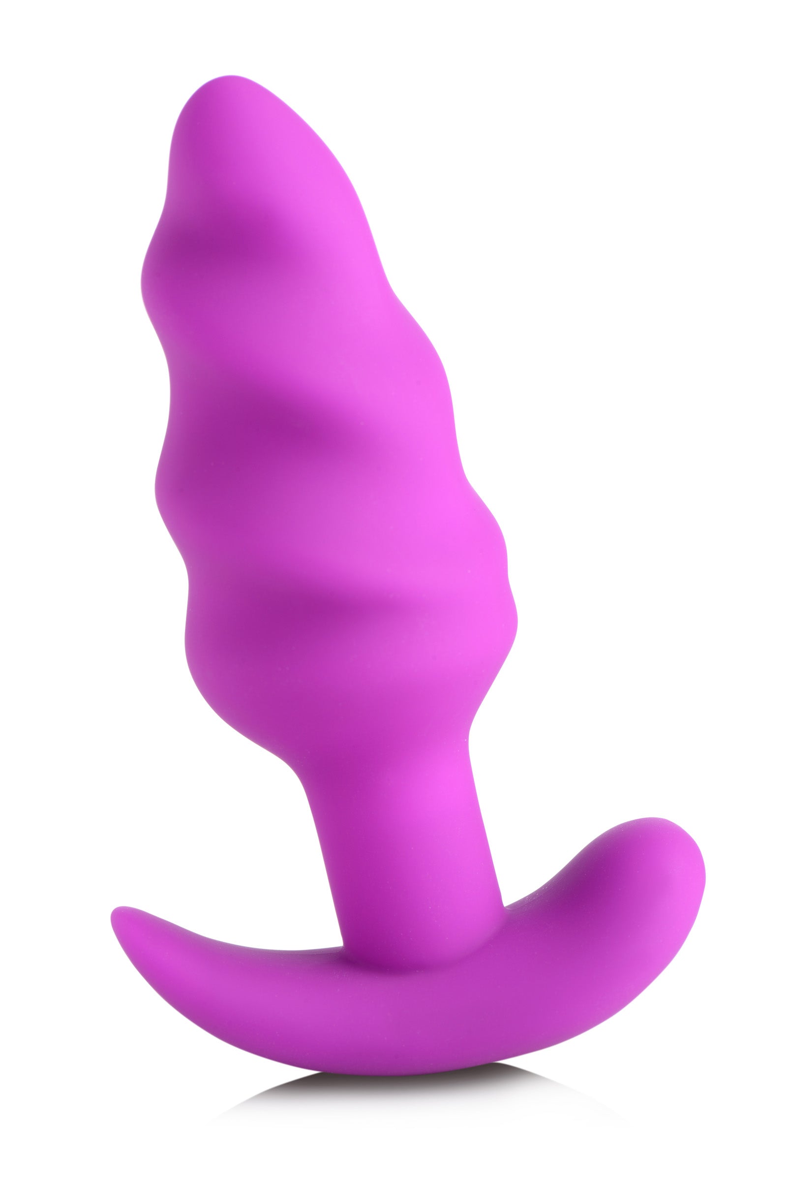 21x Silicone Swirl Plug With Remote - Purple - Not Very Vanilla