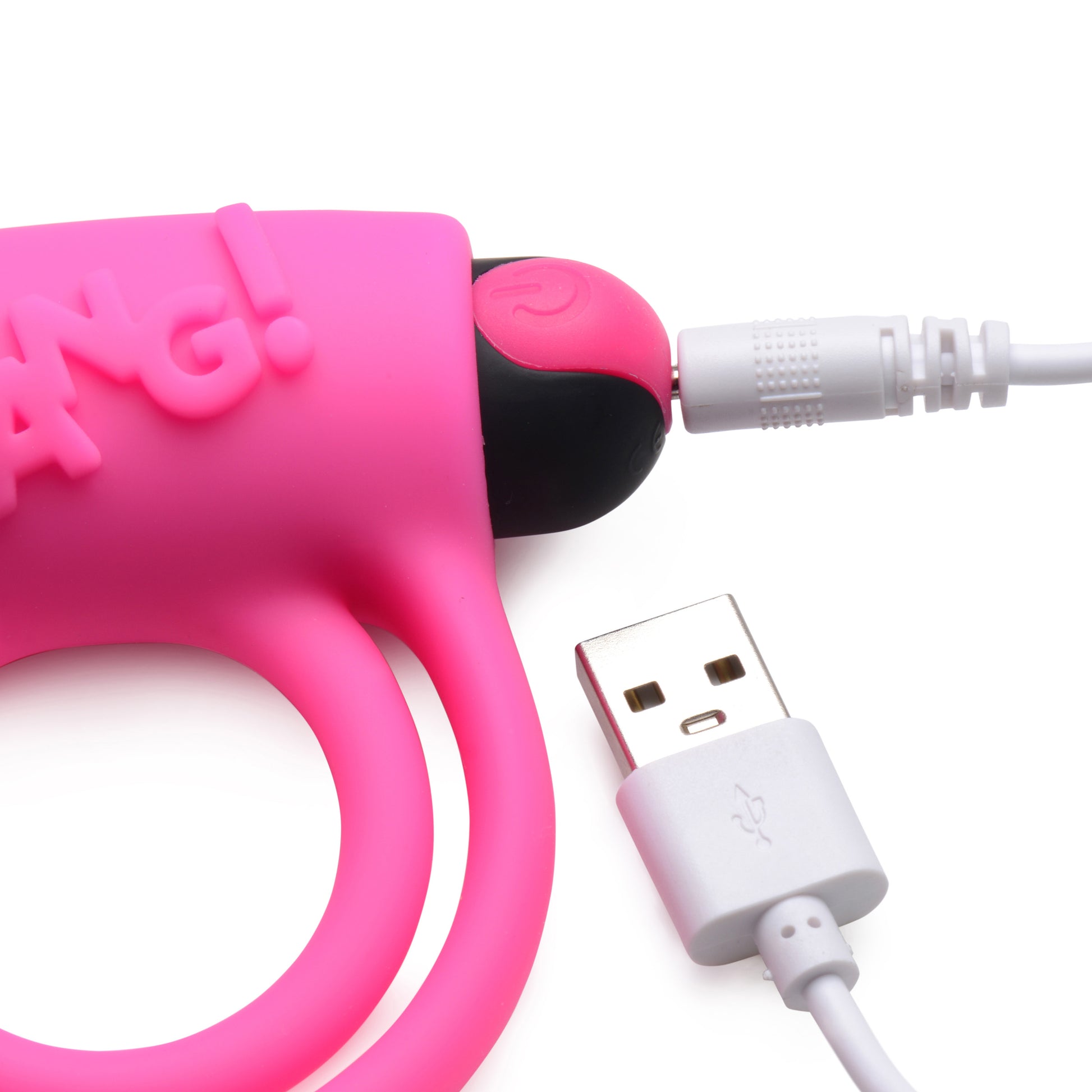 Bang - Silicone Cock Ring and Bullet With Remote Control - Pink - Not Very Vanilla