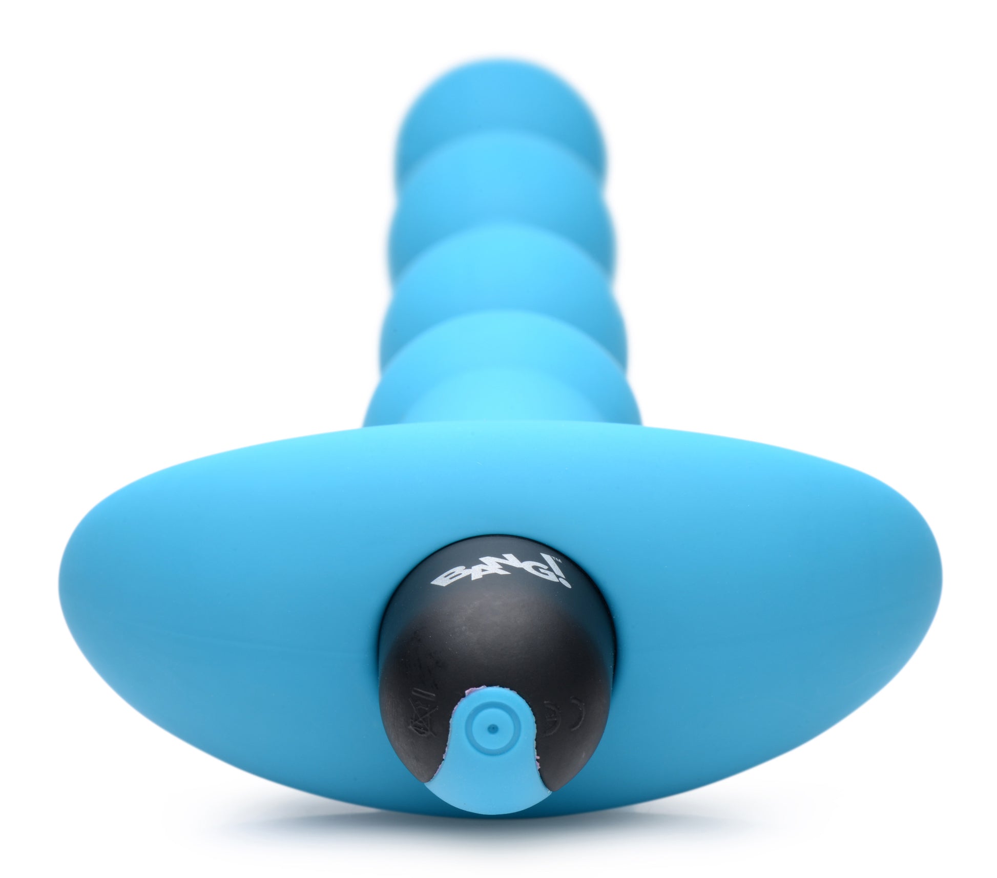 Bang - Vibrating Silicone Anal Beads and Remote Control - Blue - Not Very Vanilla