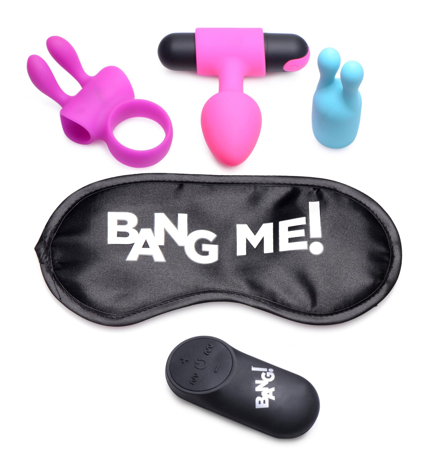 Birthday Sex Kit - C-Ring, Plug, C-Stim, Bullet and Blindfold - Not Very Vanilla