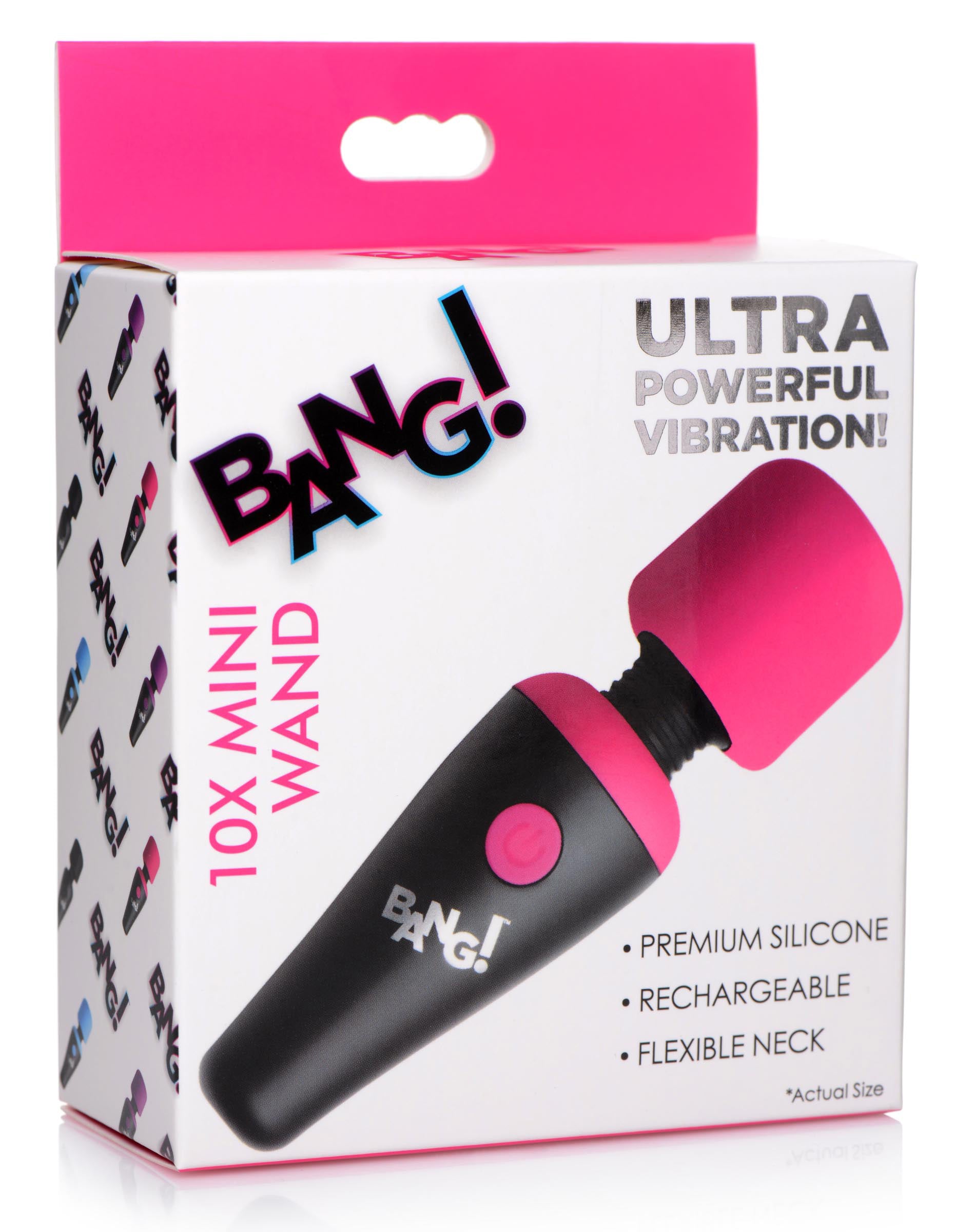 Bang - 10x Vibrating Mini Silicone Wand - Pink - Not Very Vanilla