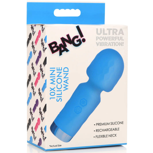 10x Mini Silicone Wand - Blue - Not Very Vanilla