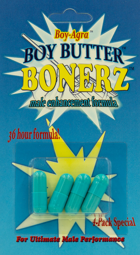 Boy-Agra Boy Butter Bonerz - Male Enhancement 4 Pack - Not Very Vanilla