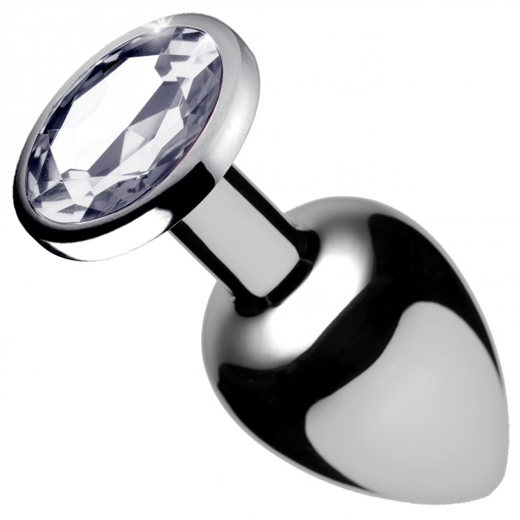 Clear Gem Anal Plug - Large - Not Very Vanilla