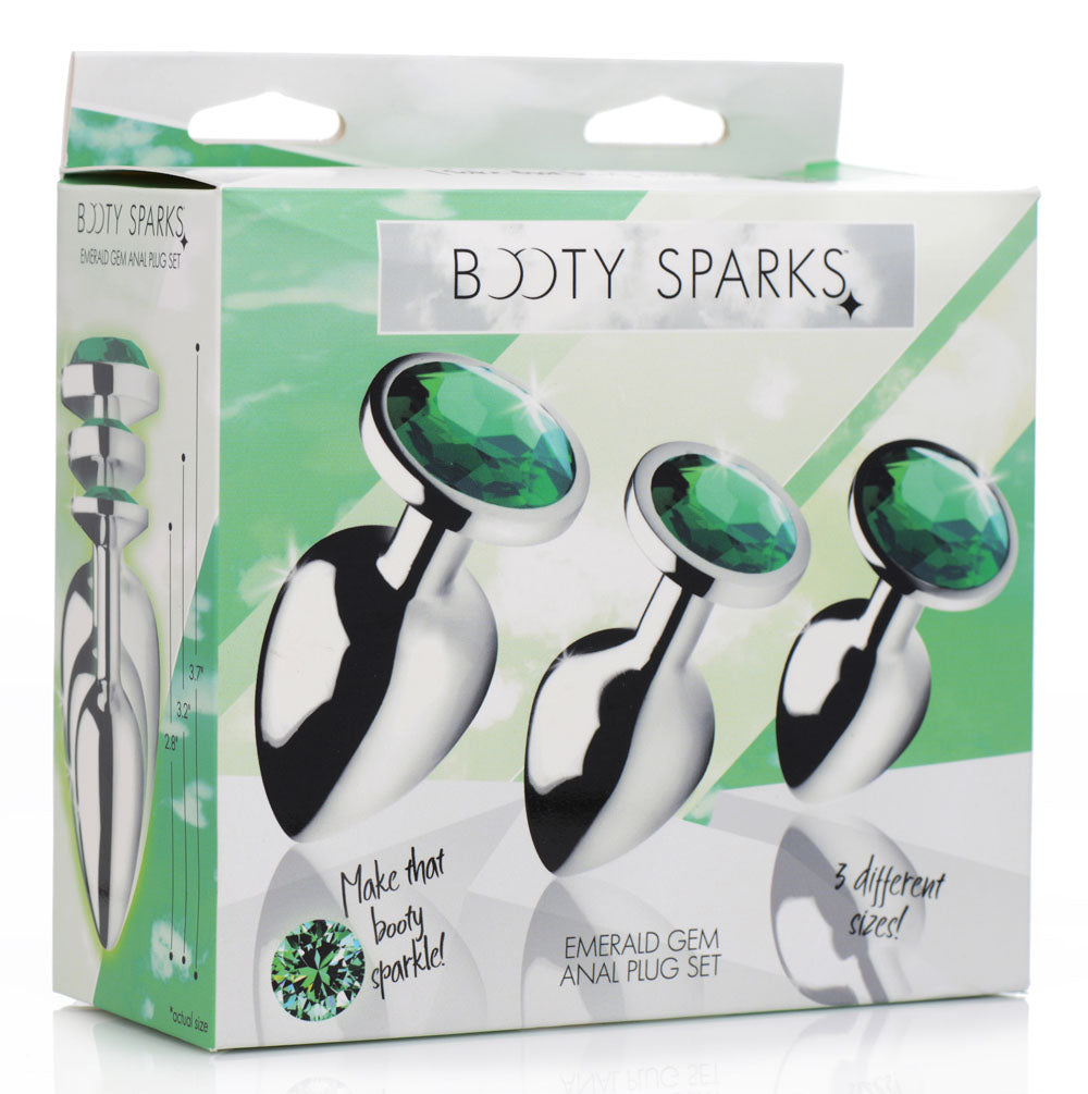 Emerald Gem Anal Plug Set - Not Very Vanilla