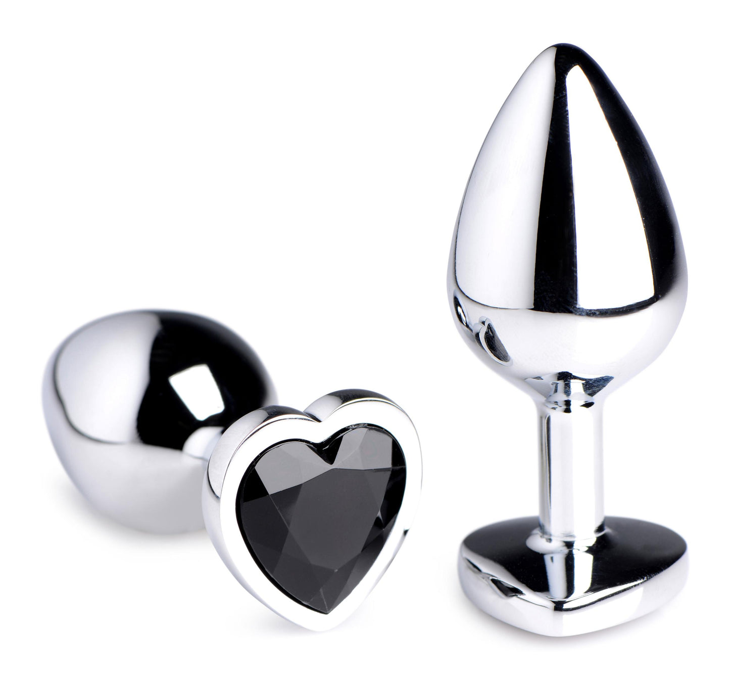 Black Heart Gem Anal Plug - Medium - Not Very Vanilla